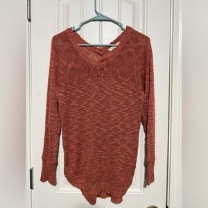 Women's Rust Knit Sweater